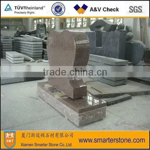 Heart Shaped Tombstone Gravestone Granite Monument Natural Granite thumbnail-1