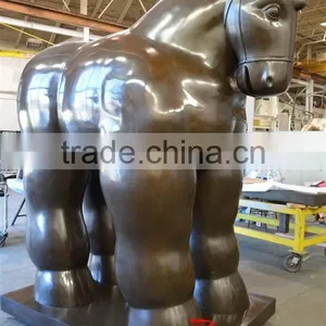 Bronze Fernando Botero Horse Statue thumbnail-1