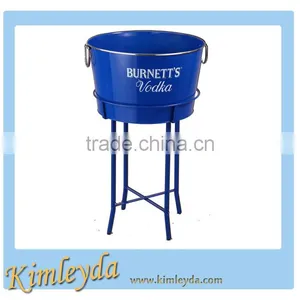 Large Oval Metal Beer Bucket With Stand thumbnail-1