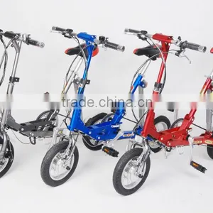 12 Inch Mini Folding Electric Bike With 24V 6Ah Lithium Battery thumbnail-3