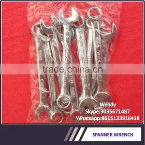 Hand Tools High Quality Chrome Plated Steel Wrench Combination Spanner thumbnail-1