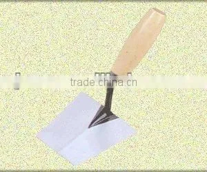 Spainish Type Wood Handle Margin Carbon Steel Bricklaying Trowel thumbnail-1