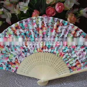 Beautiful Fabric Bamboo Fan for Ladies thumbnail-2