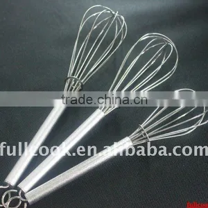 Stainless Steel Egg Beater W/aluminium Handle thumbnail-1