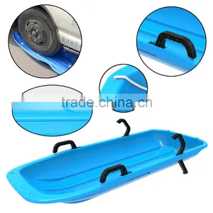 Downhill Thunder Kid's / Toddler Winter Toboggan Snow Sled 48-inch Plastic Snow Racer Sled thumbnail-3