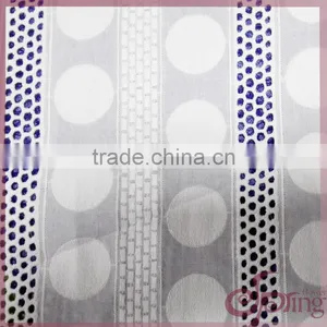 Geometric White Embroidery 100% Cotton Polish Lace Fabric Trimming for Dress, Blouse, Tops thumbnail-2