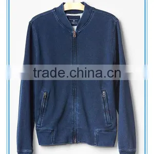 Indigo Bomber Sweatshirt thumbnail-3