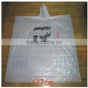 Children Disposable Emergency PE Rain Poncho Rain Coat Raincoat for Kids thumbnail-5