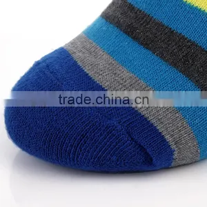 Boy Cartoon Design Kid Stripe Ankle Sock thumbnail-3