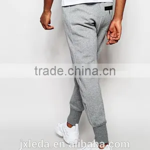 Wholesale Mens Grey Blank Slim Fit Sweat Pants, Jogger Trousers/joggers Custom thumbnail-2