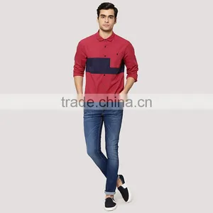 Wholesale Clothing Garment Italy Casual Style Latest Shirts for Men Pictures thumbnail-4