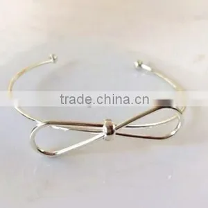 2016 New Design Metal Bangle Stretch Bowknots Cuff Bracelets & Bangles Fashion Open Bangle thumbnail-1
