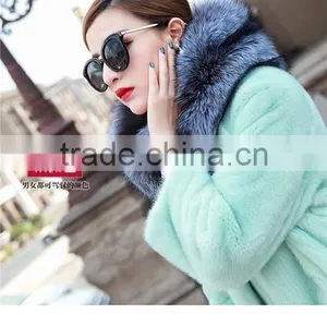 2016 Sliver Fox Fur Whole Skin Luxury Wedding Genuine Real Whole Skin Fox Fur Neck Ring Shawls Winter Women Fur Scarves Pashmina thumbnail-4