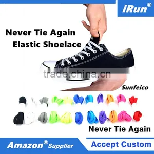 Highly Elastic Comfort and Soft Tieless Shoes Laces for Child and Disabled - Muti-Colored No Tie Shoelace Amazon Supplier thumbnail-1