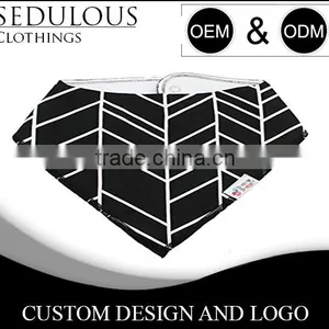 Wholesale High Quality Custom Absorbent Printed Soft 100% Organic Cotton Infant Triangle Drool Bandana Baby Bibs thumbnail-3