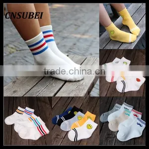 Colorful Striped Jacquard Ankle Height Children's Cartoon Tube Socks thumbnail-1