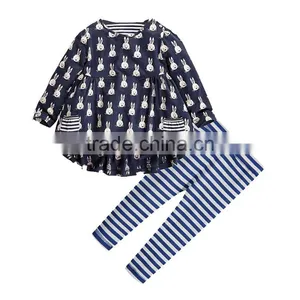 Cartoon 2017 Toddler Girls Clothes Tshirts 2piece Sets thumbnail-4