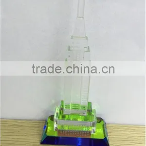 Hot Sale !!Wholesale Crystal Empire States Building Model For Wedding Gift Souvenir JC-01 thumbnail-1