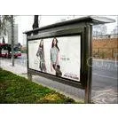 Outdoor Custom Photo Paper Backlit Film Bus Stop Shelter Billboard Free Advertising thumbnail-1
