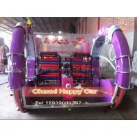 Amusement Park Kid Enjoyment Car Happy Swing Racing Car Ride for Sale thumbnail-1