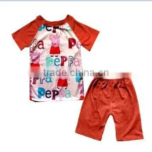 Unique Fashional Boys'T-shirt Printed Tractors Tops With Shorts Children Kids Clothing Sets thumbnail-4