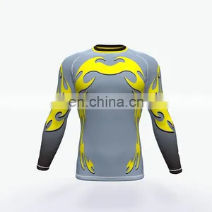 Custom Own Design Sublimation Printing Short Sleeve Rash Guards thumbnail-4