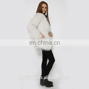 Express Clothes New Design Jacket for Women Women Villus Jacket in Grey thumbnail-6