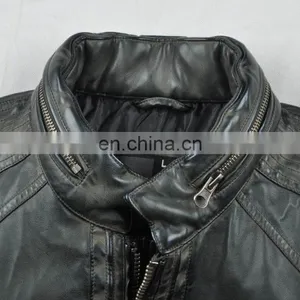 2015 Latest Fashion Hotsale Spring Handsome PU Leather Jacket for Men thumbnail-4