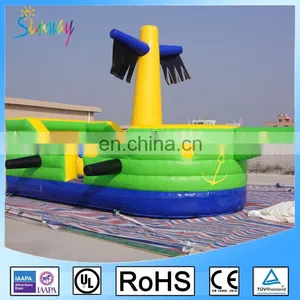 Green Cheap Inflatable Combo Pirate Ship for Sale thumbnail-1