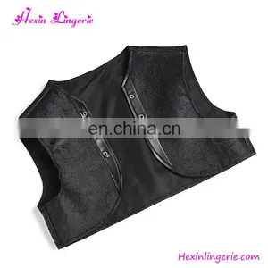 Plus Size Jacquard Lace Up 24 Steel Boned Gothic Body Shaper Corset thumbnail-3