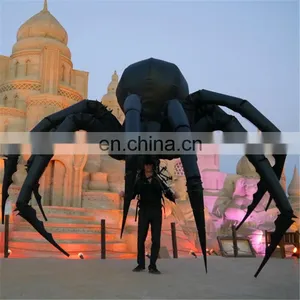 China Advertising Giant Outdoor Inflatable Spider Halloween Decoration for Sale thumbnail-1