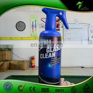 Inflatable Advertising Glass Clean Model Replica, Blue PVC Inflatable Helium Bottle Balloon for Sale thumbnail-3