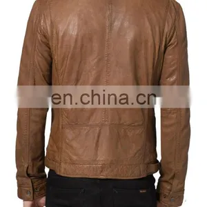 Soft Smooth Lamb Skin Leather Jackets thumbnail-2
