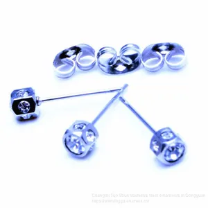 Amazon Hot Selling Stainless Steel Insert Diamond Earrings, Body Piercing Earrings Wholesale Manufacturers thumbnail-1