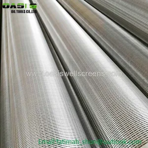 304 Steel Square Slot 20 Strainers Deep Well Water Pipes With Threaded Ends thumbnail-2