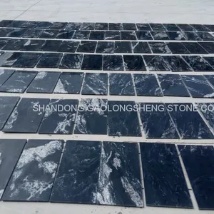 Black Landscape Granite,Royal Ballet,Negro Santiago Granite,black Waves Granite,black Granite Wall Pavings thumbnail-5
