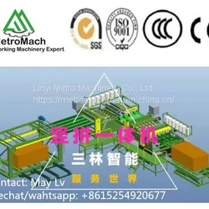 Automatic Wood Veneer Vertical Horizontal Together Composer Machine for Making Plywood thumbnail-1