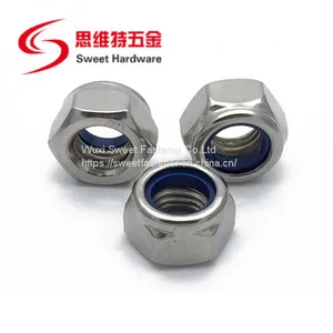 304 Stainless Steel DIN985 Nylon Insert Lock Nut Factory Price thumbnail-1