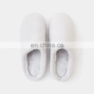Womens Unisex Coral Fleece Slide On Couple Home House Slipper With Memory Foam thumbnail-4