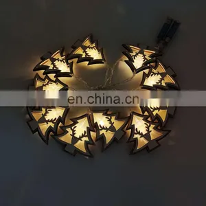 Wooden Tree Christmas Led String Light Xmas Outdoor Indoor Decoration thumbnail-1