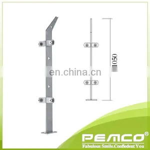 Air Port / Supermarket Use Balcony Glass Stainless Steel Railing Design thumbnail-6