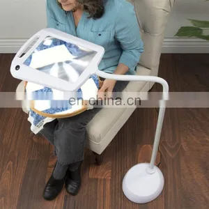 Full Page Flexible Standing Magnifying Floor Led Reading Lamp thumbnail-2