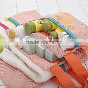 4PCS/Set Multi-Functional Portable Travel Luggage Suitcase Clothes Underwear Packing Cubes Organizer Mesh Storage Makeup Bag Pou thumbnail-6