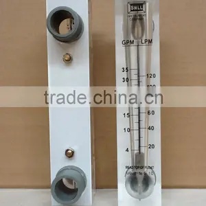 Liquid Water Flow Meter Acrylic Rotameter Panel Type thumbnail-2