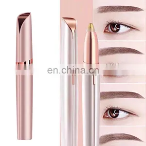 Electric Eyebrow Trimmer Painless Pen Eyebrow Remover Lady Hair Machine Razor Shaver Epilator Private Depilator For Women Lady thumbnail-3