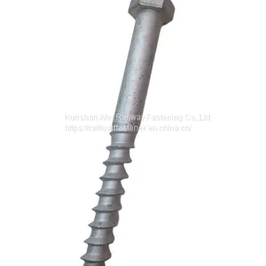 Hexagon Head S1 Screw Spike According to GB/T3098.1 for Railroad Fastening thumbnail-3