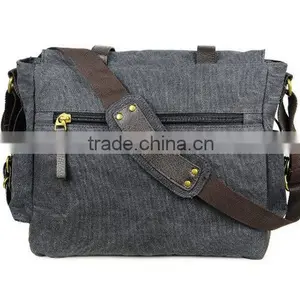 Wholesale School Black Messenger Bags thumbnail-3