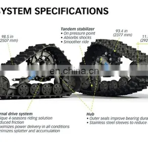 1 Tons Rubber Track Chassis Undercarriage thumbnail-3