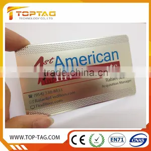 Direct Factory Metal Engraved Custom Cheap Metal Business Card thumbnail-1