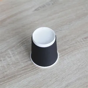Environmentally Friendly Biodegradable Black Hollow Hot Drink Cups thumbnail-2